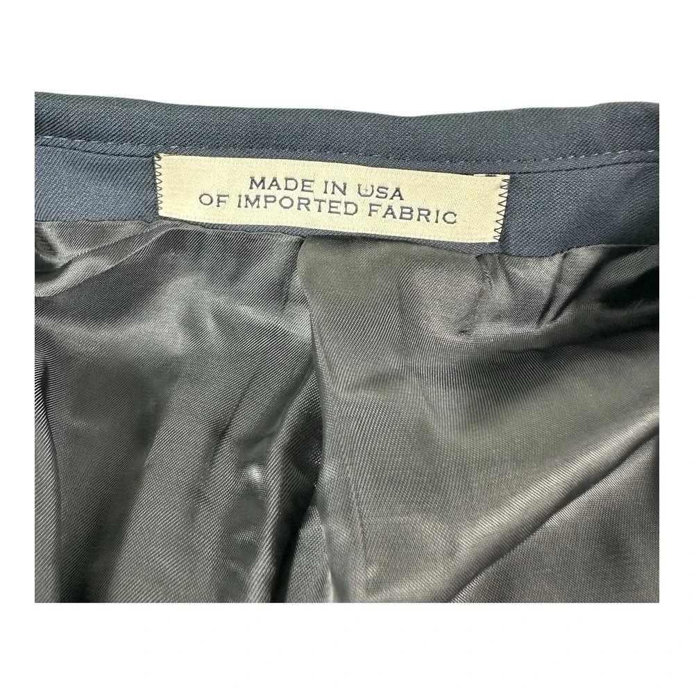 Joseph Abboud‎ Navy Blue Marzotto 120s Wool Men's Blazer Size 52L NWT